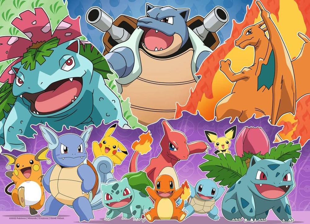Pokémon Puzzles 4er-Pack Pokémon-Kumpels (4x100 Teile)