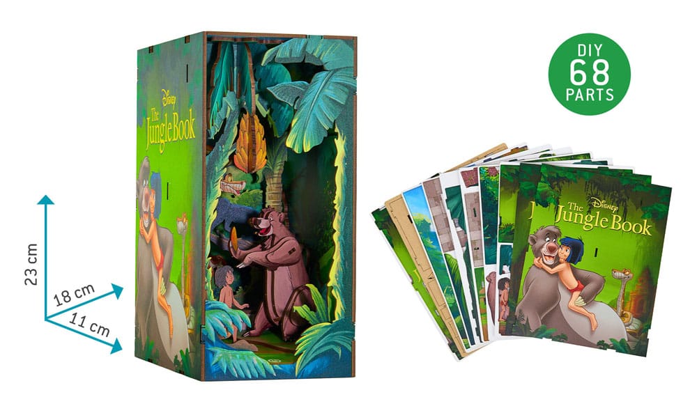 Disney Tiny Adventures Book Nook Mini-Diorama Das Dschungelbuch 23 cm