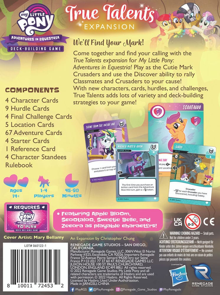 Mein kleines Pony Kartenspiel Deck-Building True Talents Expansion *Englische Version*
