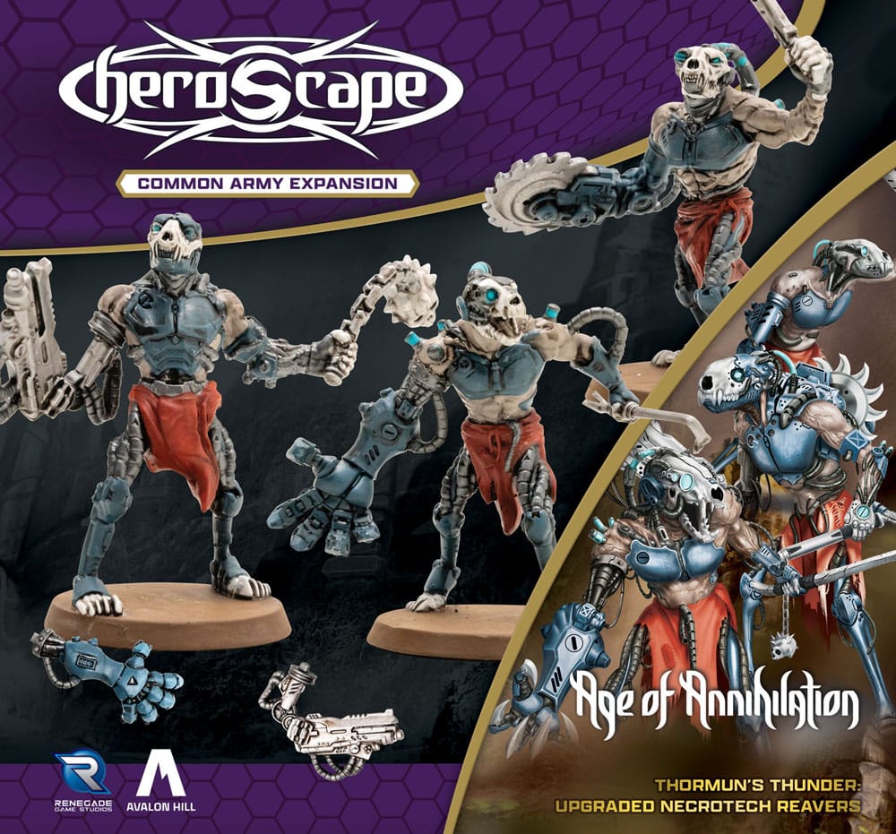 Heroscape Armeeerweiterung Age of Annihilation Upgraded Necrotech Reavers (Common) *Englische Version*