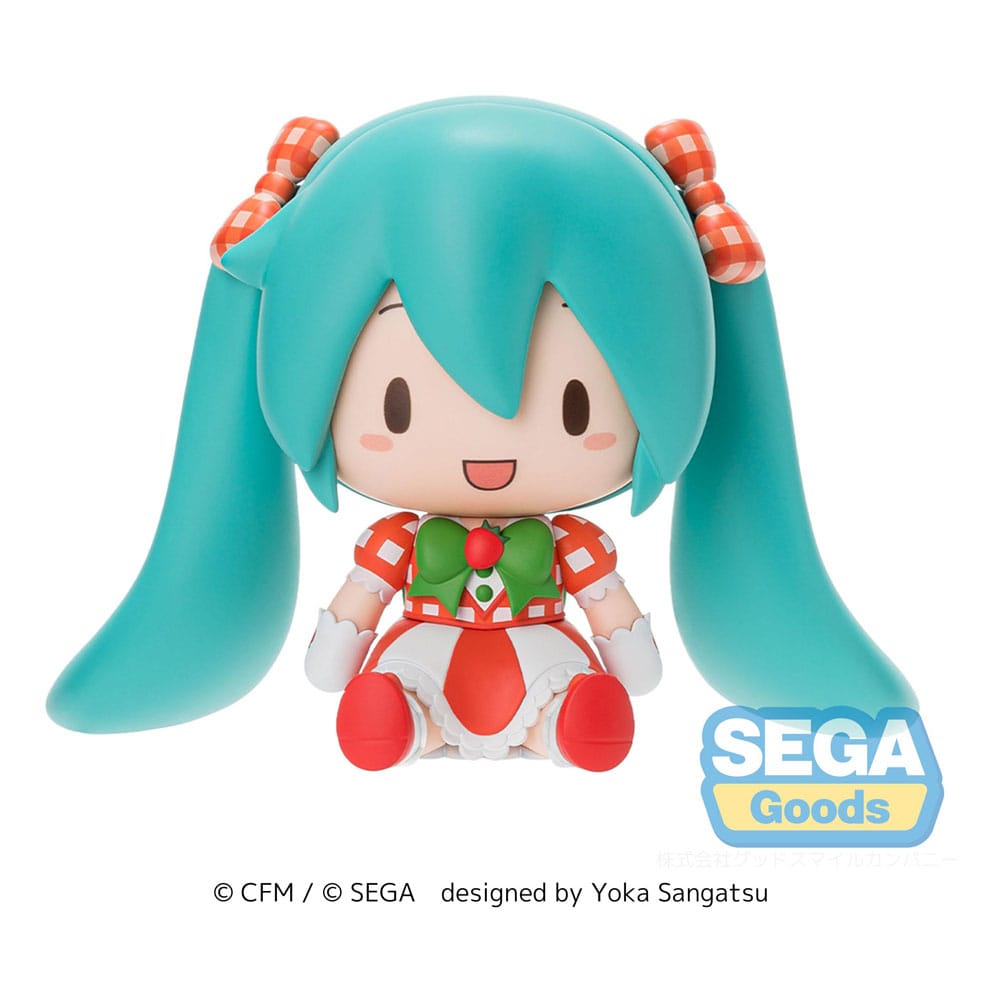Character Vocal Series 01: Hatsune Miku Fuwa Petit Chibi Figur Hatsune Miku x Love and Berry Dress Up and Dance! Lovely Strawberry 8 cm