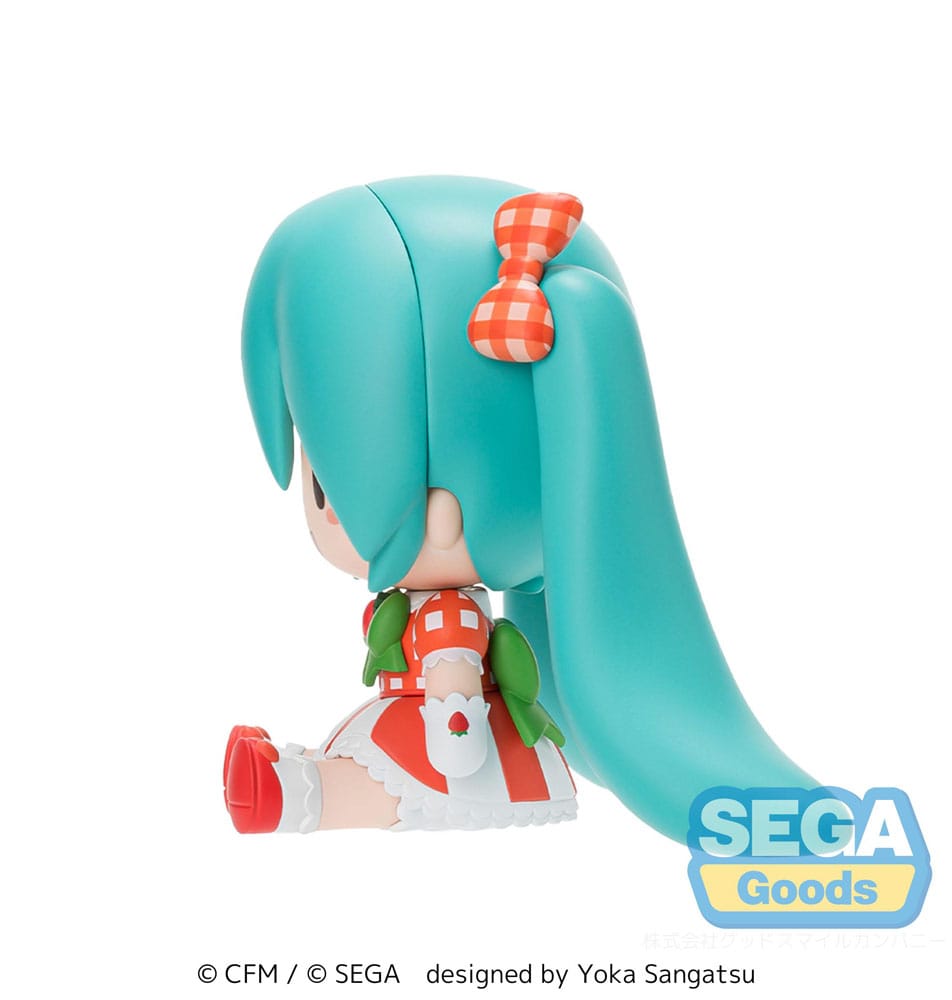 Character Vocal Series 01: Hatsune Miku Fuwa Petit Chibi Figur Hatsune Miku x Love and Berry Dress Up and Dance! Lovely Strawberry 8 cm