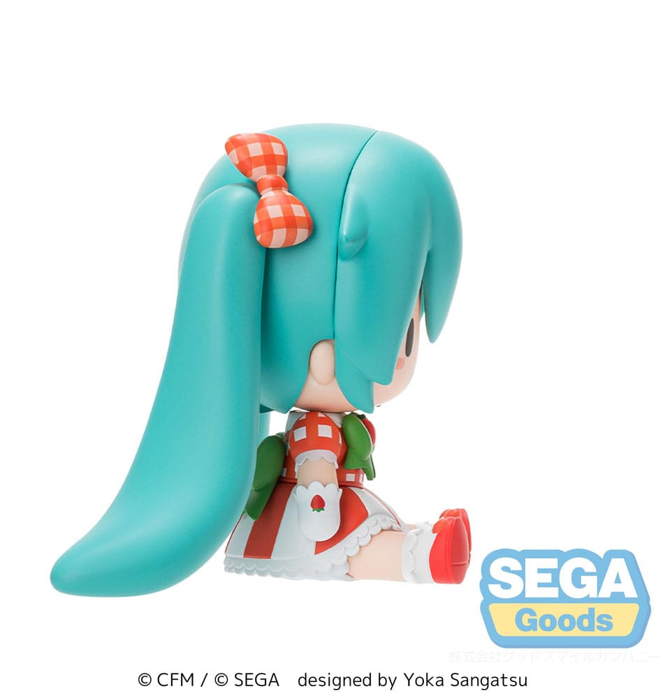 Character Vocal Series 01: Hatsune Miku Fuwa Petit Chibi Figur Hatsune Miku x Love and Berry Dress Up and Dance! Lovely Strawberry 8 cm