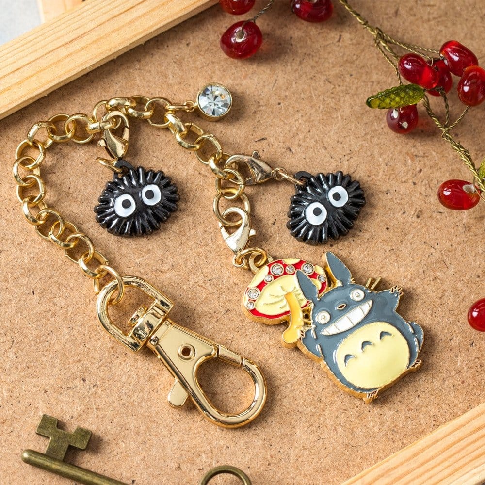 Mein Nachbar Totoro Charm Chain Schlüsselanhänger Big Totoro & Mushroom