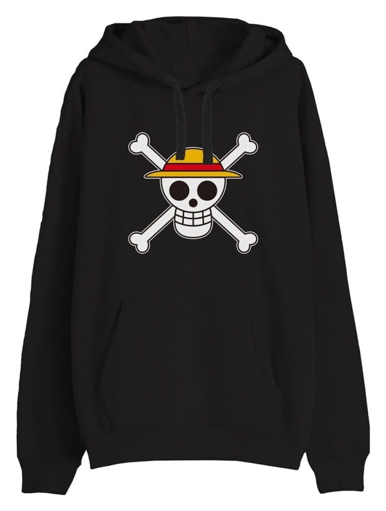 One Piece Sweater Skull Schwarz Größe M