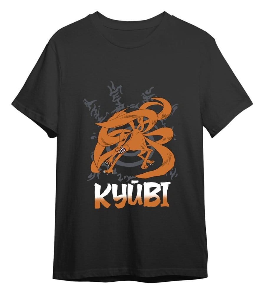 Naruto T-Shirt Kyubi Black Größe S