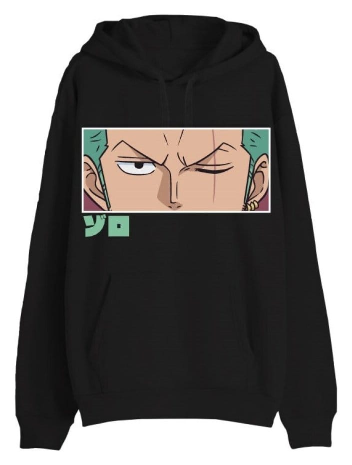 One Piece Sweater Zoro Eyes Schwarz Größe L