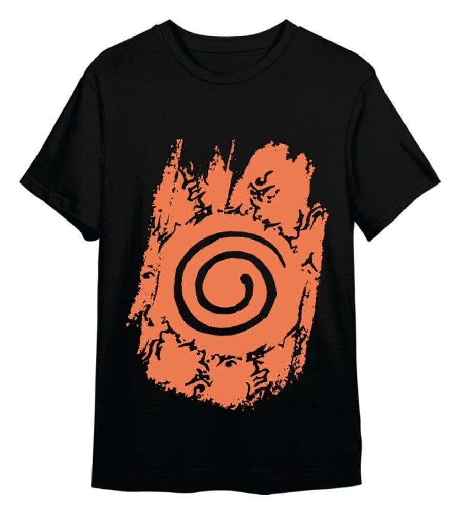 Naruto Shippuden T-Shirt Retro Logo Schwarz Größe XXL