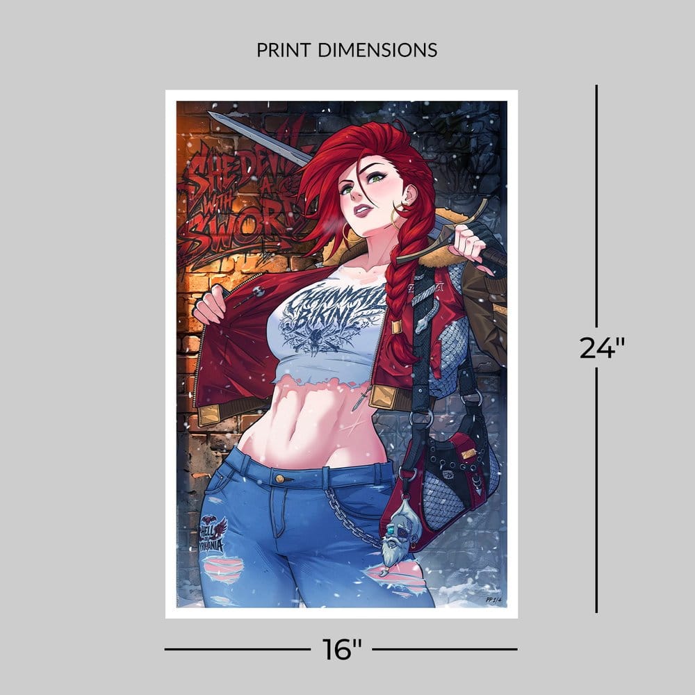 Dynamite Entertainment Kunstdruck Red Sonja 61 x 41 cm - ungerahmt