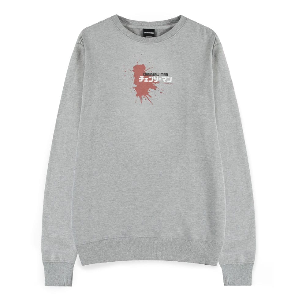 Chainsaw Man Pullover Power Grey Melange Größe XL