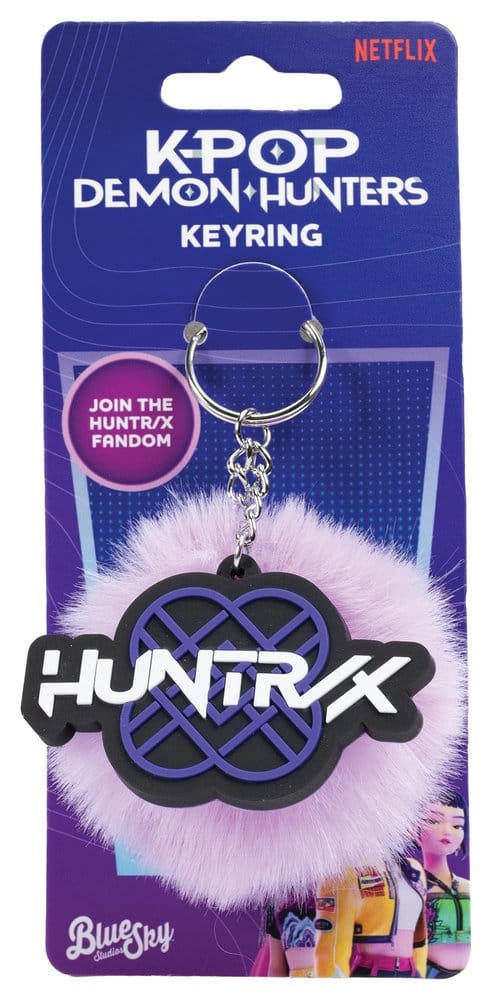 KPop Demon Hunters Pom Pom Schlüsselanhänger Huntr/x