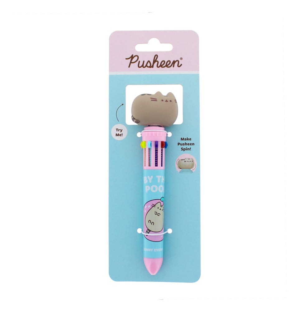 Pusheen Mehrfarbiger Stift Spinny By The Pool Blau