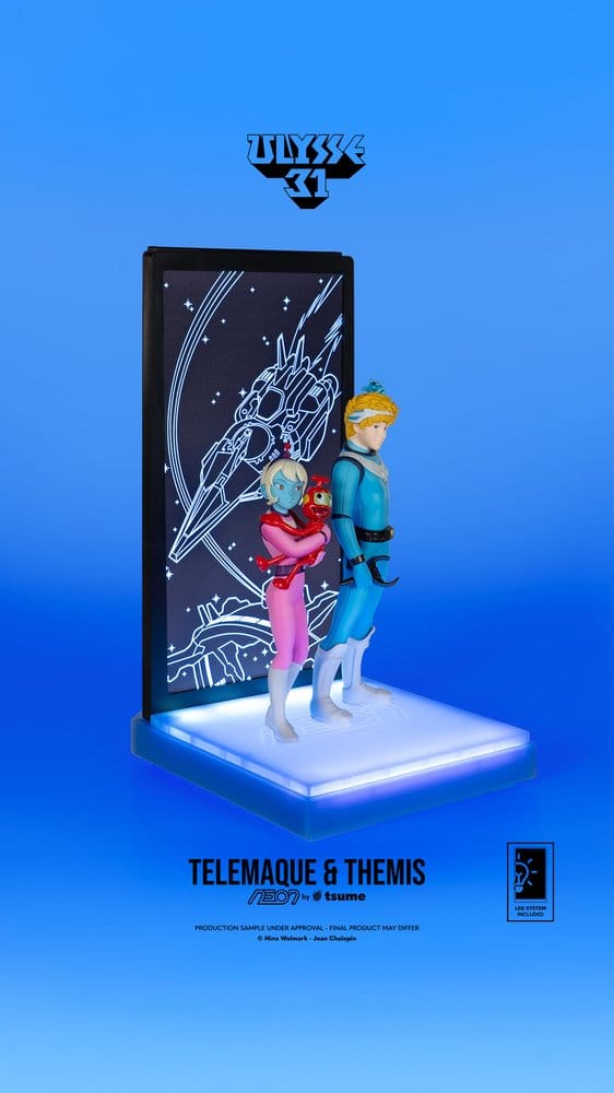 Ulysse 31 Neon Figur 1/9 Telemachus & Themis 20 cm