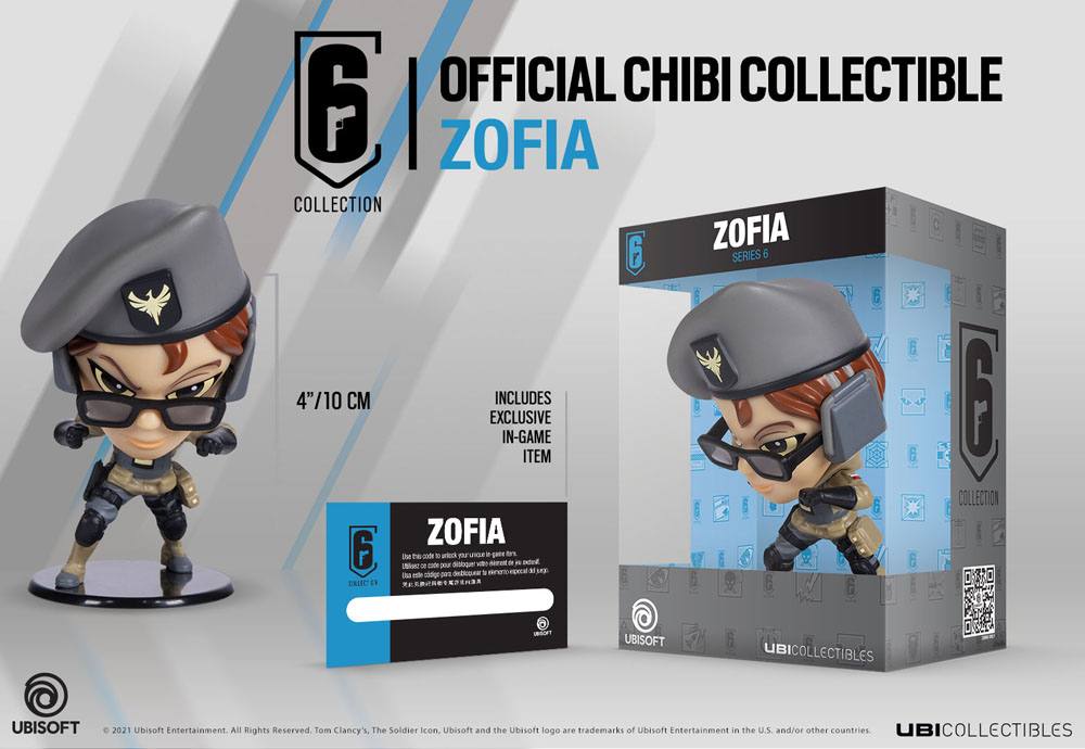 Rainbow Six Siege 6 Collection Chibi Figur Serie 6 Zofia 10 cm