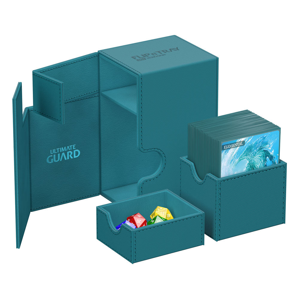 Ultimate Guard Flip`n`Tray 80+ XenoSkin Monocolor Petrolblau