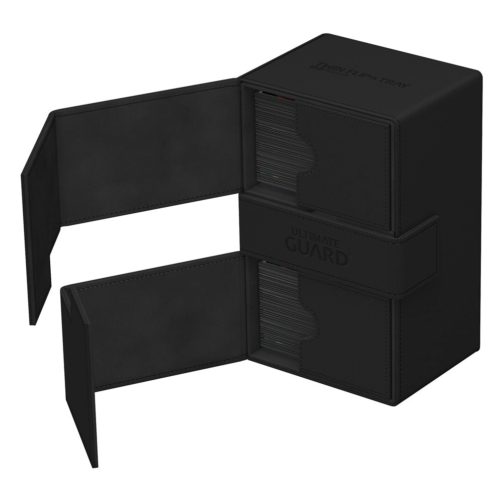 Ultimate Guard Twin Flip`n`Tray 160+ XenoSkin Monocolor Schwarz