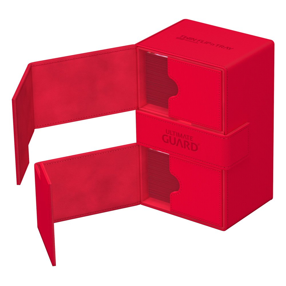 Ultimate Guard Twin Flip`n`Tray 160+ XenoSkin Monocolor Rot