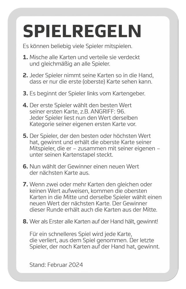 Bundesliga 2 Edition Kartenspiel Top Trumps Collectables *Deutsche Version*