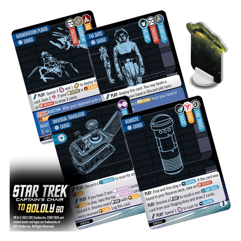 Star Trek: Captain's Chair Kartenspiel To Boldly Go *Englische Version*