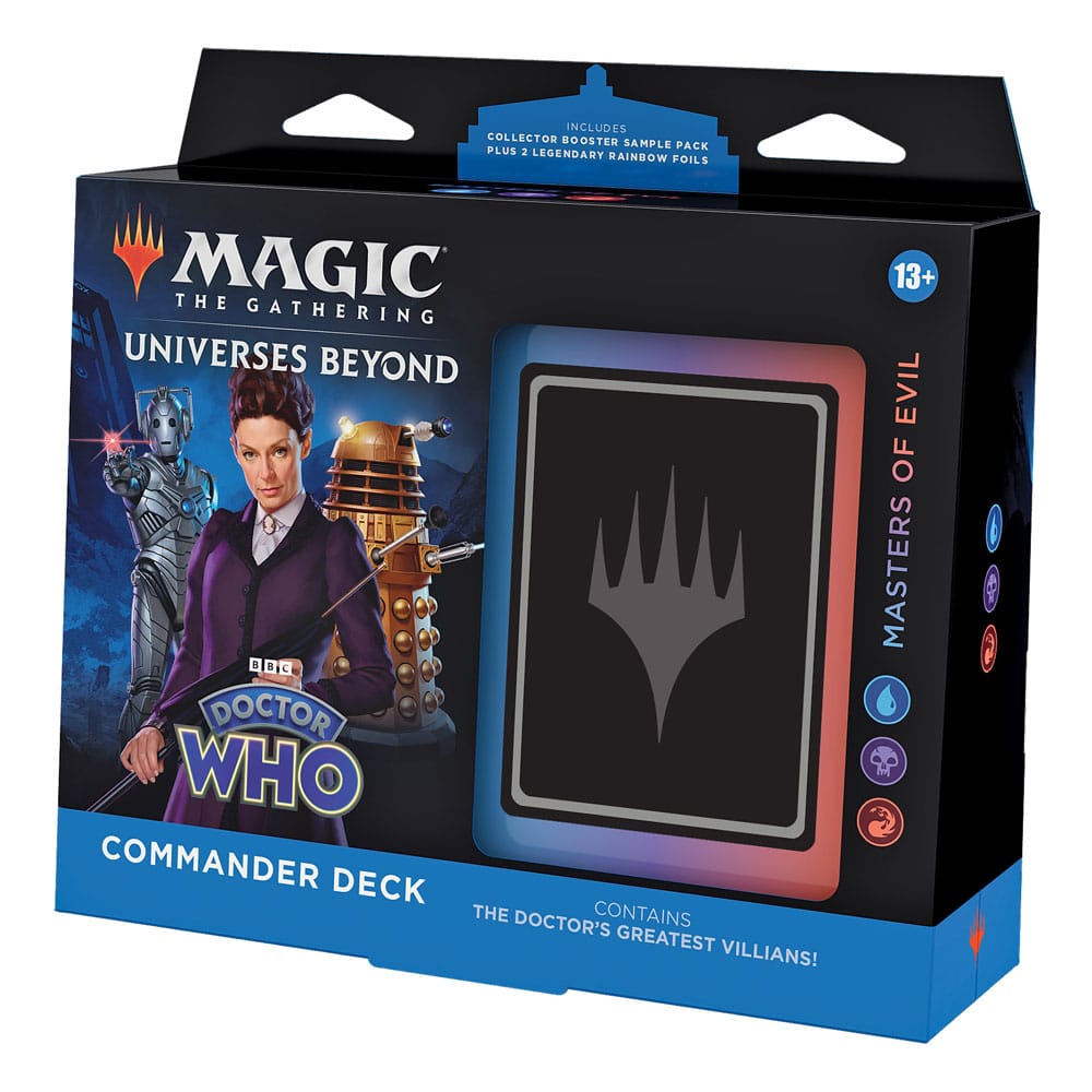 Magic the Gathering Universes Beyond: Doctor Who Commander-Decks Display (4) englisch