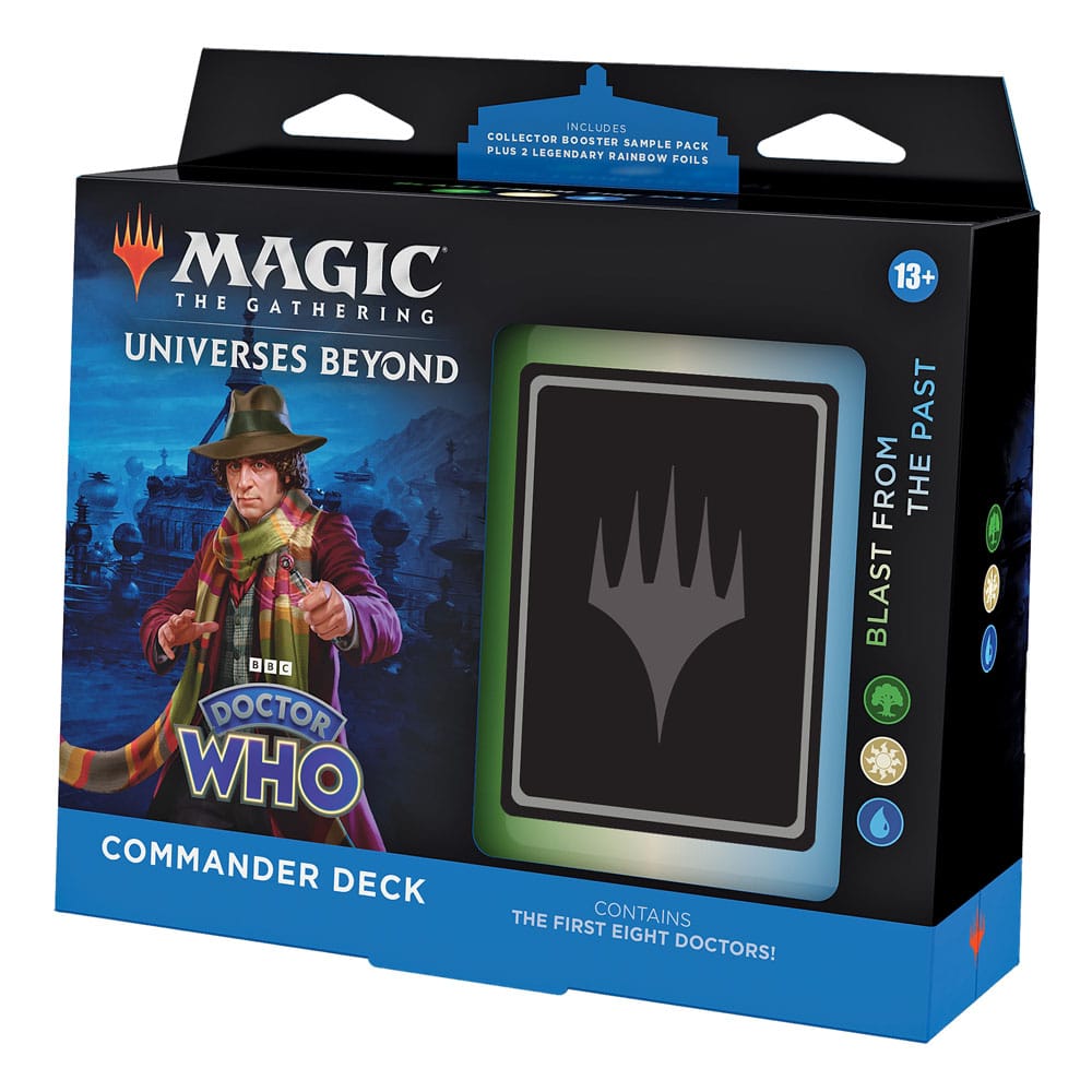 Magic the Gathering Universes Beyond: Doctor Who Commander-Decks Display (4) englisch