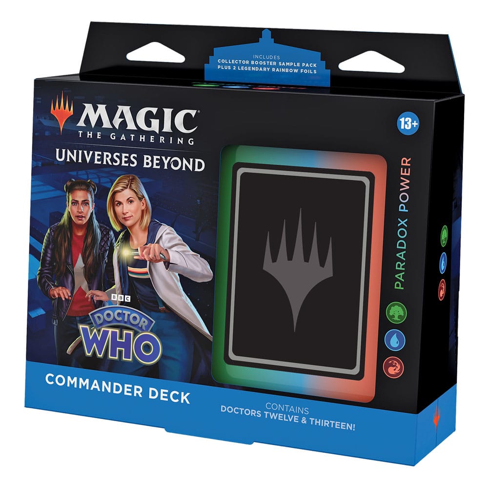 Magic the Gathering Universes Beyond: Doctor Who Commander-Decks Display (4) englisch