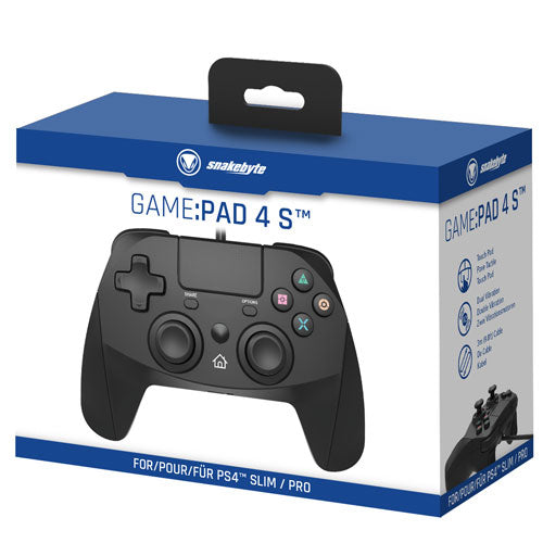 PS4 Controller Game:Pad 4S black Kabel Snakebyte