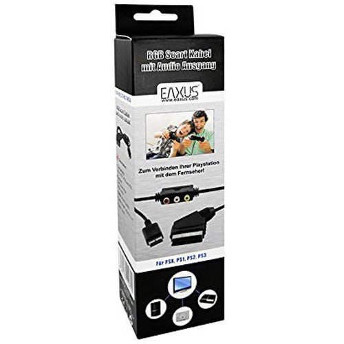 PS2 RGB Kabel ScartPS, PS2, PS3 mit Audio-Chinch-Ausgängen - Celestial GameShop - 4260183010715