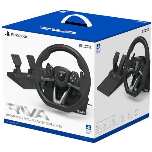 PS5 Lenkrad RWA Racing Wheel Apex PS4,PS5,PC HORI, mit Pedalen - Celestial GameShop - 810050910323