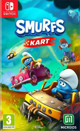 Schlümpfe: Kart SWITCH Turbo Edition UK multiSMURFS KART, incl. 2 Sticker & Papa Smurf Patch - Celestial GameShop - 3701529501395