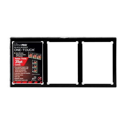 UP - 3-Card Black Border ONE-TOUCH Magnetic Holder - Celestial GameShop - 15113-UV