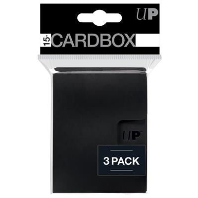 UP - PRO 15+ Card Box 3-pack: Black - Celestial GameShop - 85495