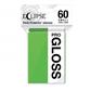 UP - Small Sleeves - Gloss Eclipse - Lime Green (60 Sleeves) - Celestial GameShop - 15630