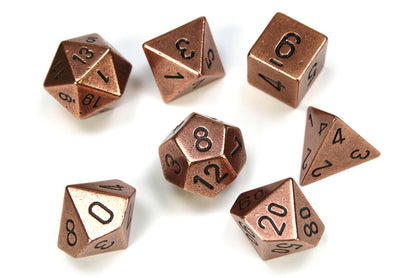 Chessex - Metal Polyhedral Copper 7-Dice Set
