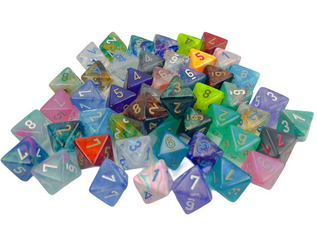Chessex: Bag of 50 Assorted Loose Signature Polyhedral d8 Dice