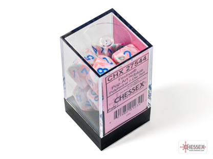 Chessex - Festive Pop Art/blue Polyhedral 7-Dice Set