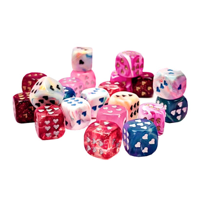 Chessex: Bag of 50 Assorted Loose d6 Dice: Heart