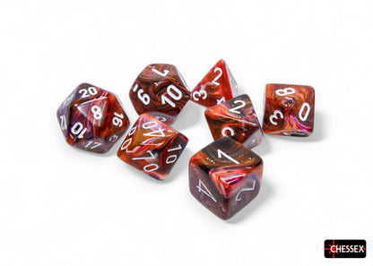 Chessex - Festive Symphony/white Polyhedral 7-Dice Set