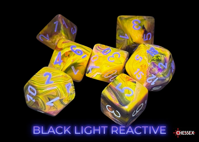 Chessex - Festive Symphony/white Polyhedral 7-Dice Set