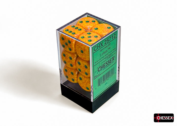 Chessex: Speckled Lotus 16mm d6 Dice Block (12 dice)