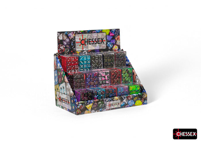 Chessex - Best of Chessex 12mm d6 w/pips Dice Block Sampler