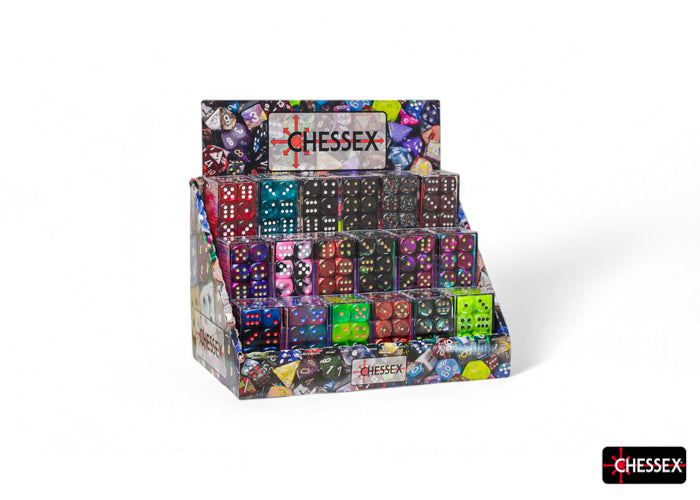 Chessex - Best of Chessex 16mm d6 w/pips Dice Block Sampler