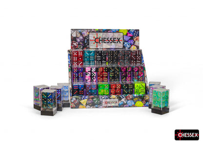 Chessex - Best of Chessex 16mm d6 w/pips Dice Block Sampler