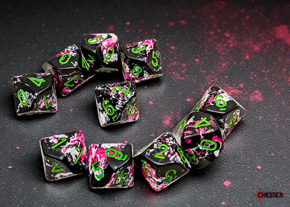 Chessex - Brush Paintball/green Set of Ten d10s