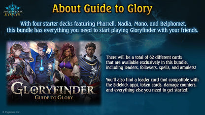 Shadowverse: Evolve - Gloryfinder - Guide to Glory - Starter Decks Bundle #1 (4 vorgefertigte Decks) - EN