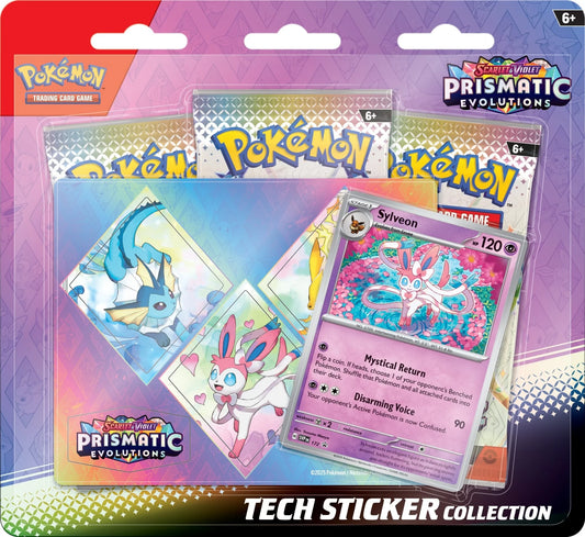 Pokémon (PKM) - Karmesin und Purpur 8.5 - Prismatische Entwicklungen / Prismatic Evolutions - Tech-Sticker-Kollektion - DE