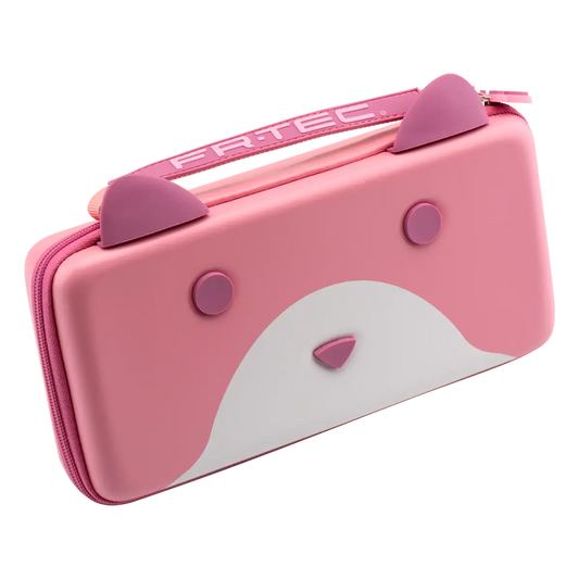 Tanooki - Nintendo Switch - Transporttasche mit Ohren und Erdbeerduft - Mehrfarbig / Rosa