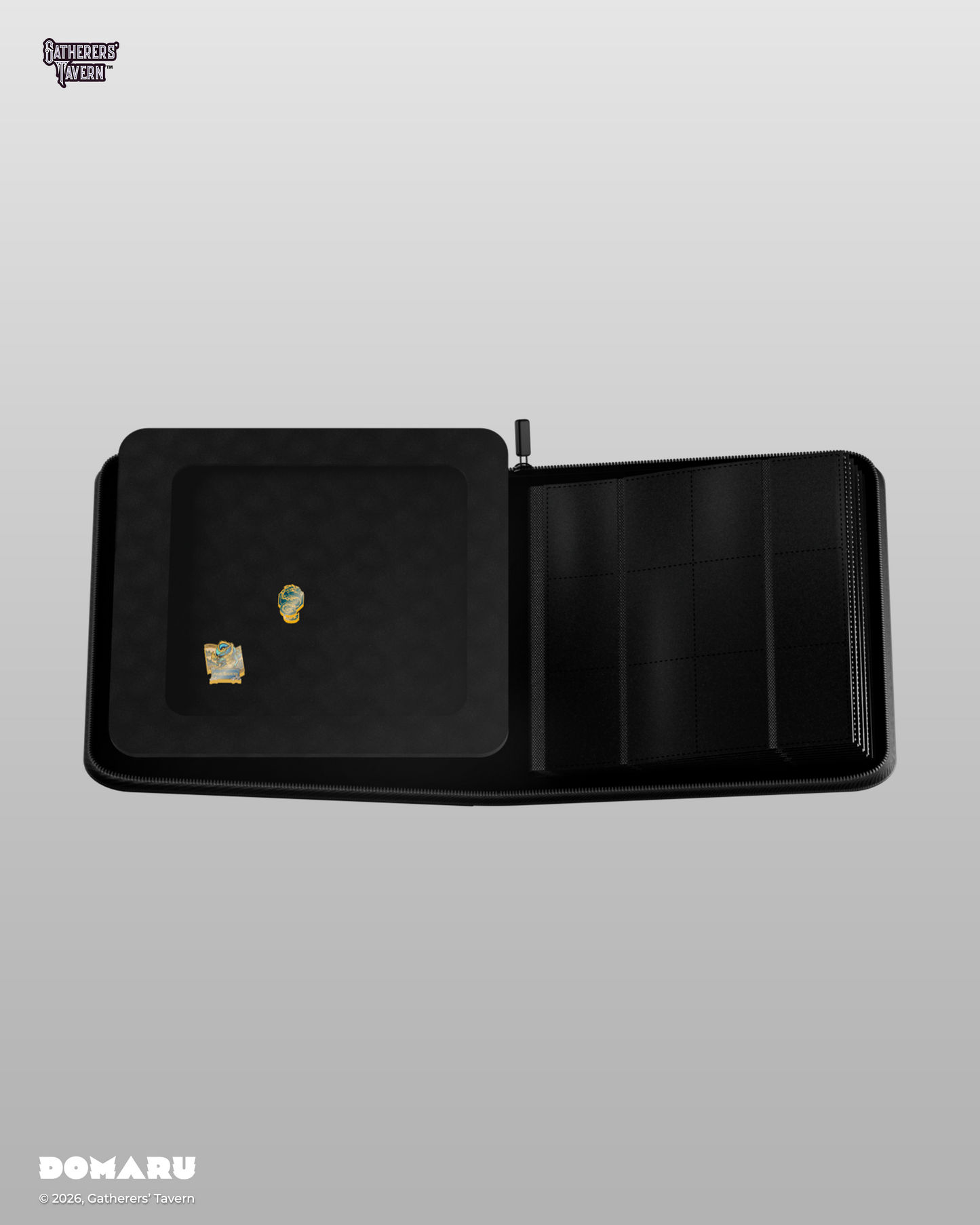 Gatherers' Tavern - DOMARU 12-Pocket DECO PIN BINDER: Sacred Beasts: Azure Sovereign