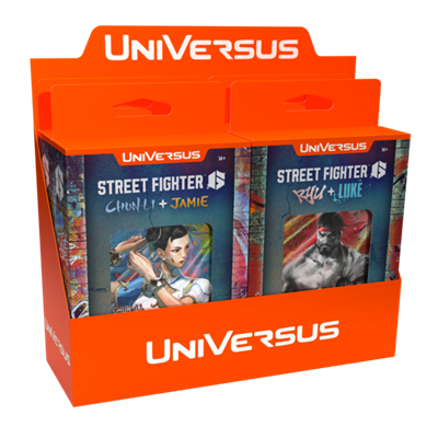 UniVersus CCG: Street Fighter 6 Challenger Series Deck Display (4 packs) - EN