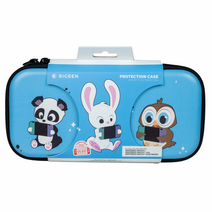 BIGBEN - Nintendo Switch - Transporttasche - Mehrfarbig / Hase, Eule und Panda